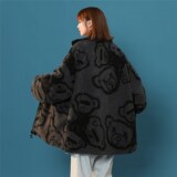 男女两面穿J加厚羊羔毛新款港风棉衣1404-2-m627-P120棉服，男装夹克，星座1404-3