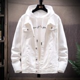 1404-3-S15-P65新款男修身进口休闲精品牛仔夹克衫男款潮新，男装夹克，星座1404-1