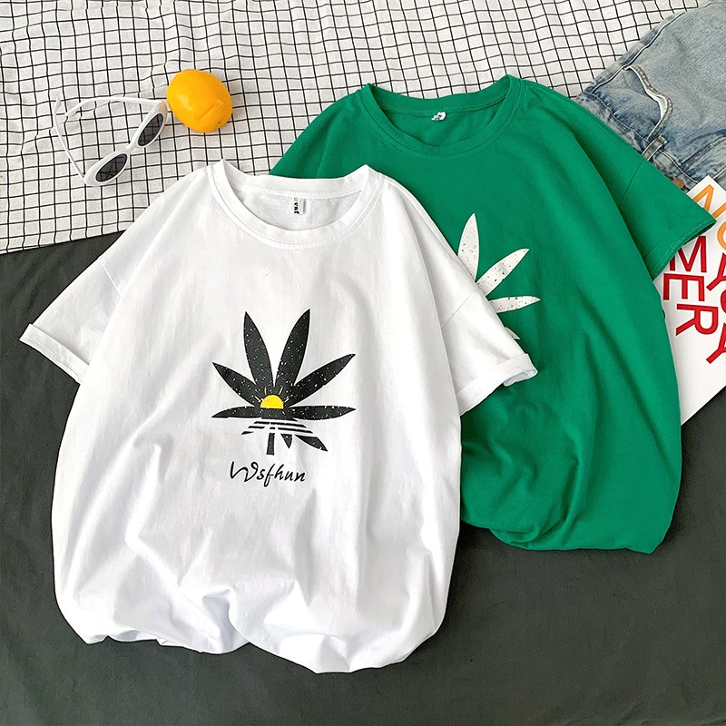 714-1-T099男女款新港风短袖纯棉夏季体恤情侣t恤款,男装T恤,星座1404-3
