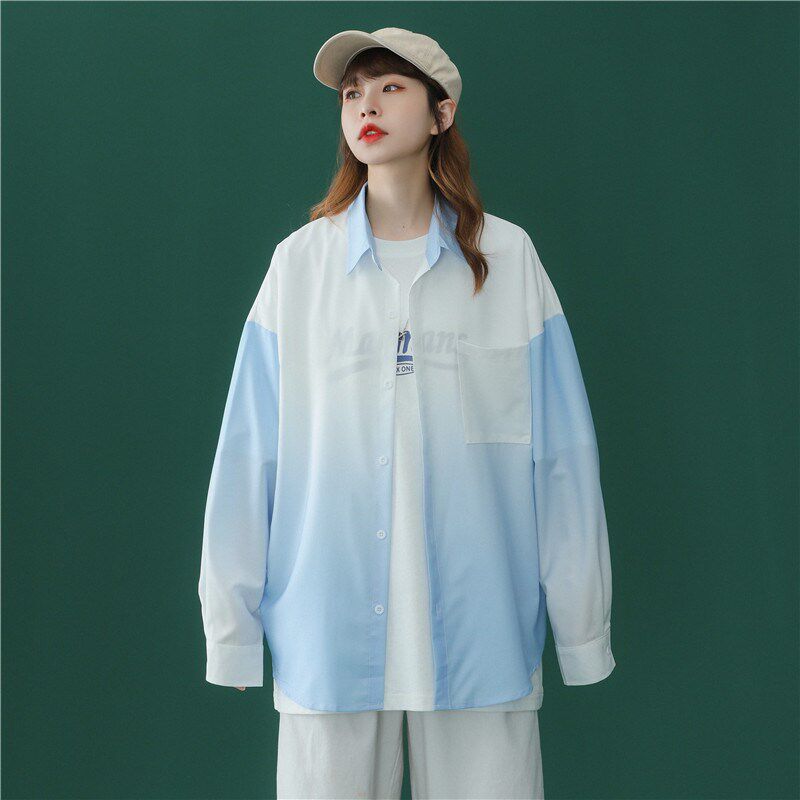 休闲男女装新品精品男女港风渐变衬衫1404-2-C26-P55F装,男装衬衫,星座1404-3