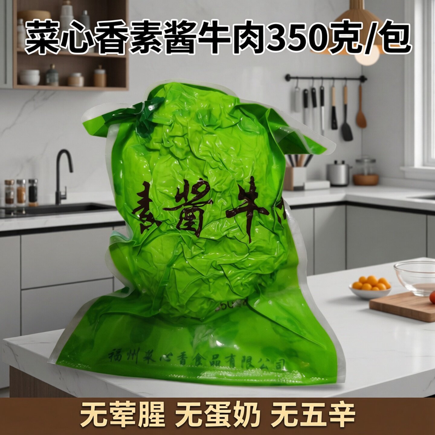 菜心香素肉制品真空包装绿色食品素食牛肉类代替品