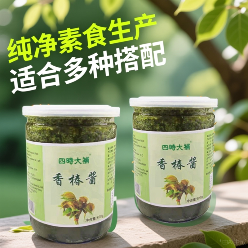 素香椿酱素之都椿菜嫩芽佛家素食仿荤素酱无添加拌面炒饭调味素酱