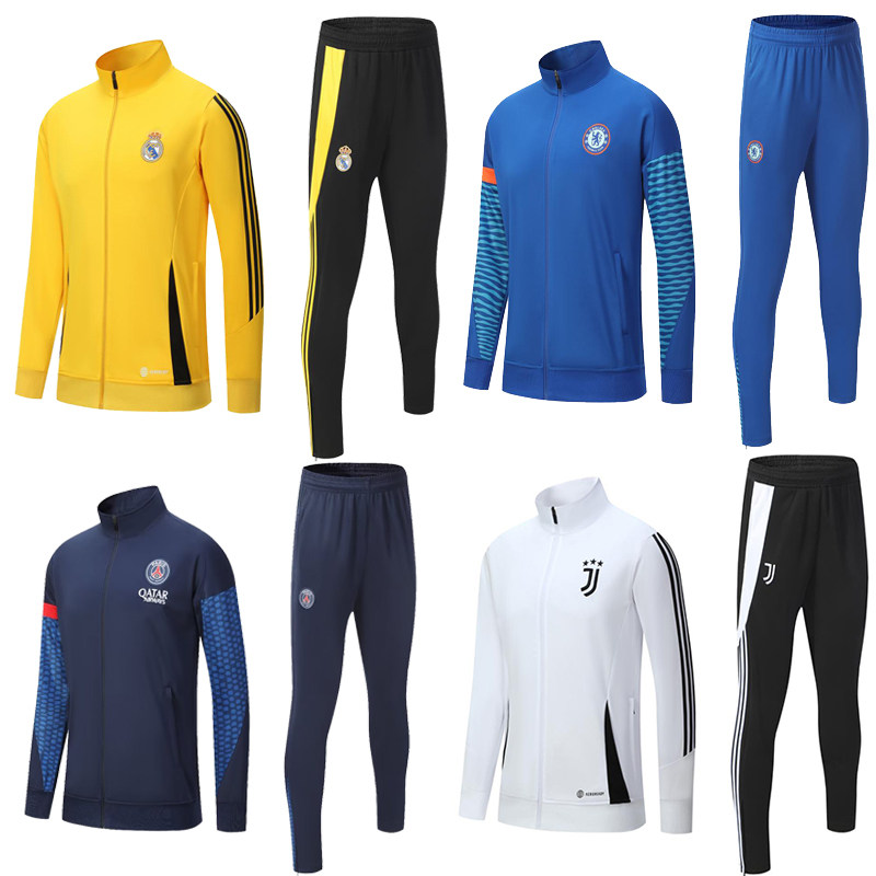 24-25皇马足球训练服外套巴萨曼城尤文夹克出场男士运动服秋冬装