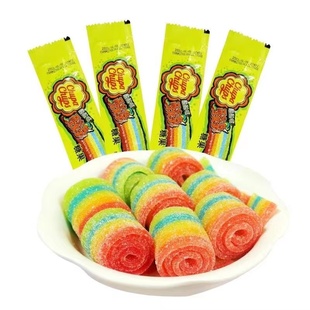 阿尔卑斯珍宝珠酸条糖10.5g长条彩虹堂儿童水果汁橡皮糖果小零食