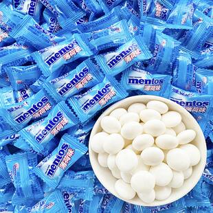 曼妥思薄荷糖清凉味充气糖果散装休闲小零食茶楼酒店前台招待用糖
