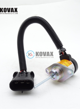 挖掘机配件山猫185 331 337熄火电磁阀开关6691498断油电磁阀