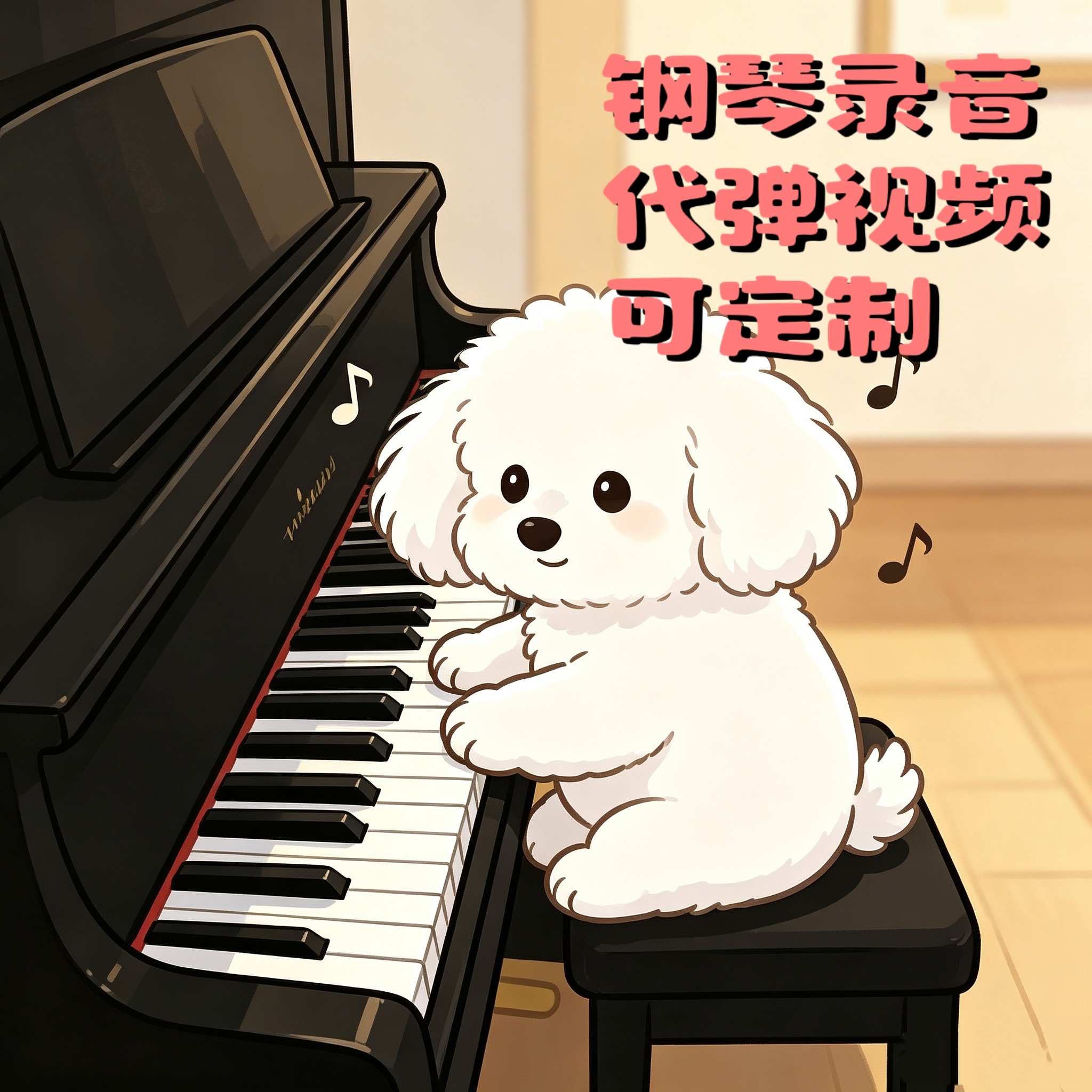 钢琴代弹录音真人弹奏录制钢琴定制音频MP3文件 独奏伴奏视频代录