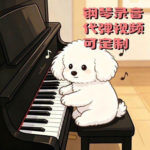 钢琴代弹录音真人弹奏录制钢琴定制音频MP3文件 独奏伴奏视频代录