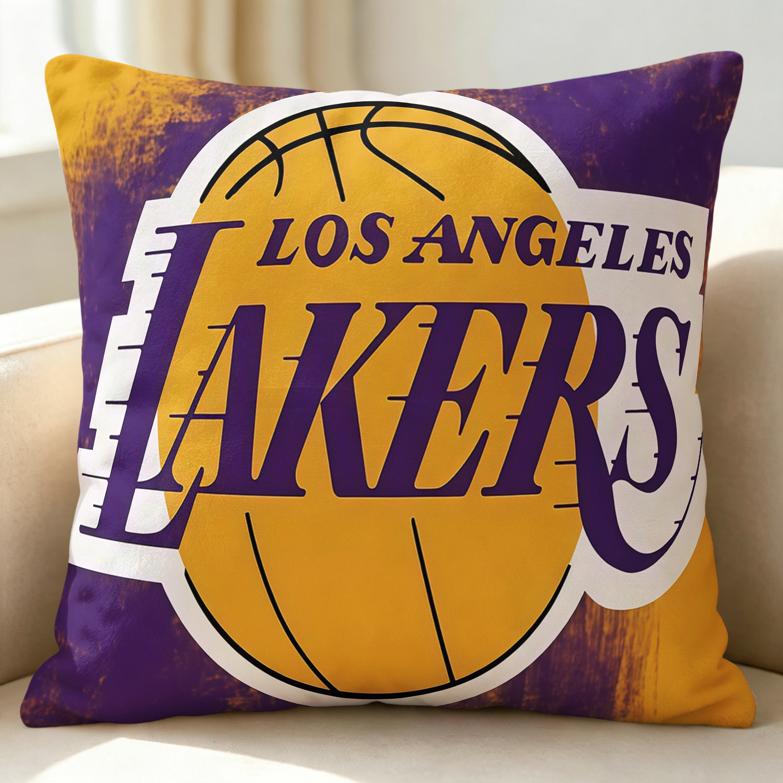 NBA抱枕篮球周边枕头湖人火箭勇士标志沙发车用靠枕靠垫定制枕套