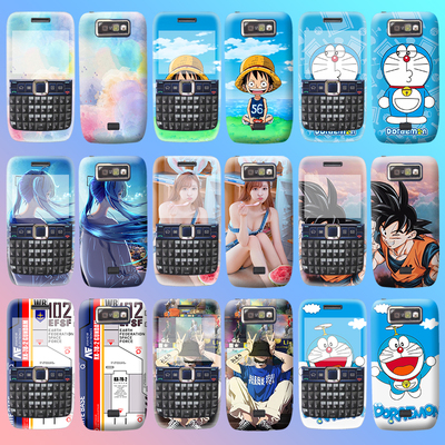 适用诺基亚e63手机贴纸改色后膜e72创意背贴n8全身贴c7彩膜210磨砂包边保护膜