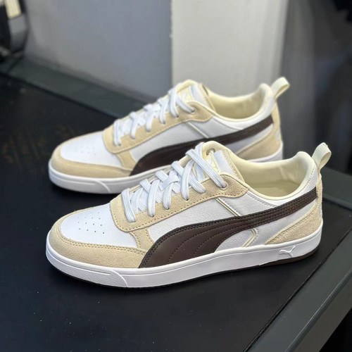 彪马拼色系带男女板鞋低帮休闲