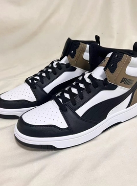 PUMA彪马Rebound 男女 秋冬复古 白棕 休闲运动鞋高帮板鞋 392326