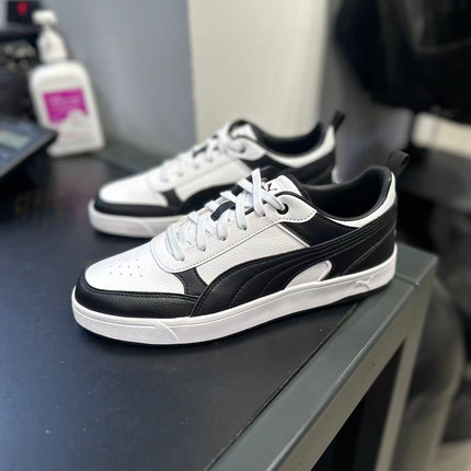 PUMA彪马 男女同款复古低帮轻便皮面百搭运动休闲板鞋 400326-05