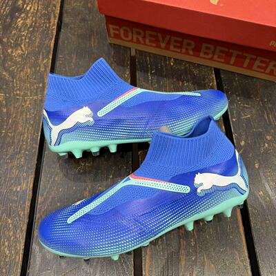 PUMA彪马FG无鞋带中端短钉足球鞋