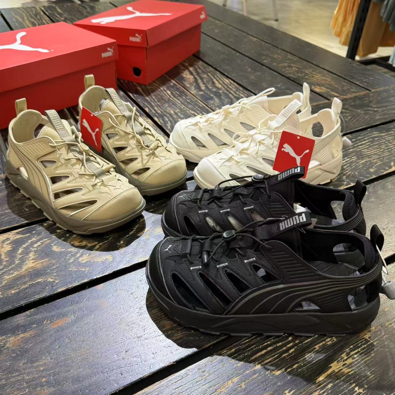 PUMA彪马夏日洞洞鞋凉鞋外穿男女同款运动休闲鞋RS-SANDAL 405253