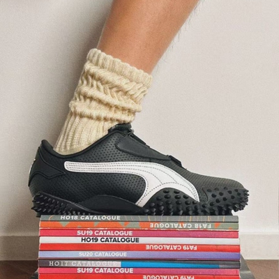 PUMA彪马新款MOSTRO PERF 薄底鞋复古透气魔术贴钉状休闲鞋397331