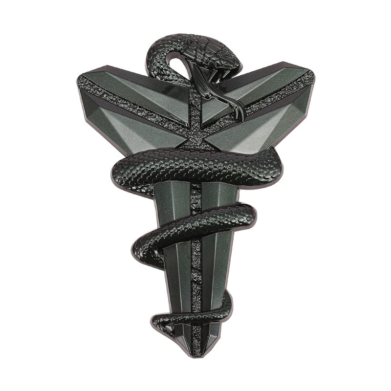 汽车科比标志kobe黑曼巴精神logo3d金属车标车贴车身改装中网篮球