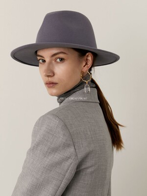 PBGAU 秋冬新款澳洲羊毛礼帽出游爵士帽时尚百搭毛毡呢帽子女