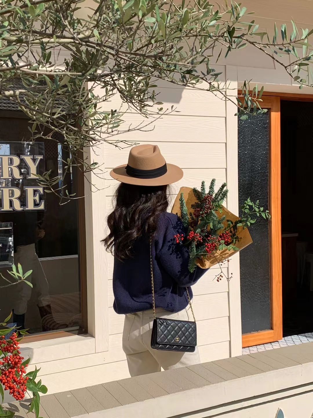 爵士帽出游复古秋冬平檐羊毛帽子