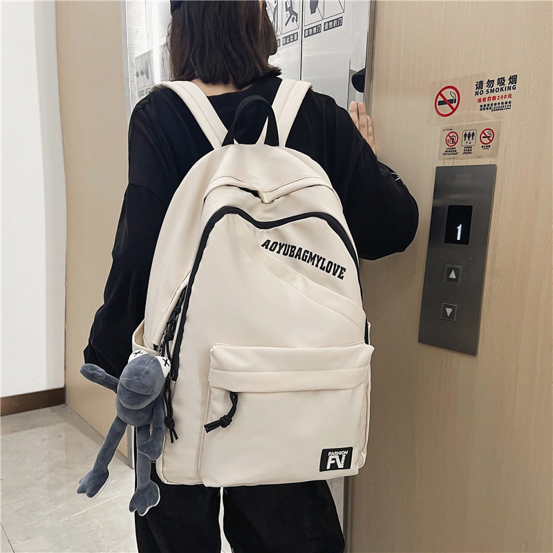 书包女2025年新款韩版原宿ulzzang中学大学生上课包双肩包背包男