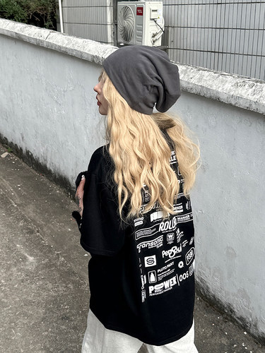 短袖潮常规印花棉男女