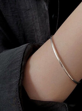 光面抽拉手镯女简约风设计感轻奢学生闺蜜镯子气质感手环