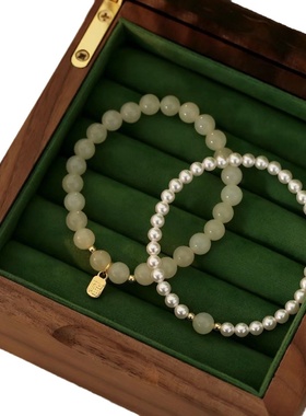 极细珍珠手链女ins小众设计感新款手串送闺蜜生日礼物