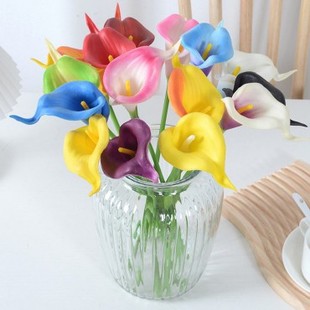 仿真马蹄莲花仿真花假花人造花永生花塑料花酒店装饰摆件婚庆布置