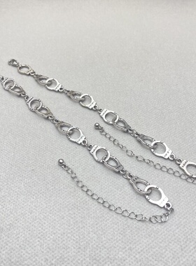 情侣蹦迪学生百搭个性手铐手链女