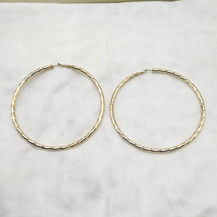 A117青岛饰品外贸欧美原单饰品女刻面夸张大耳环