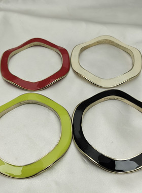 欧美风女合金双面滴釉手镯百搭