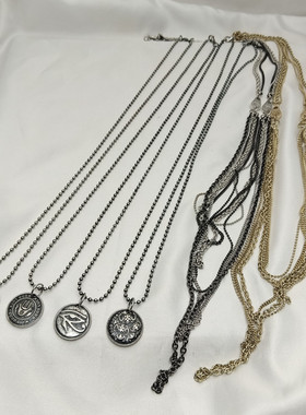 合金女复古做旧项链毛衣链百搭