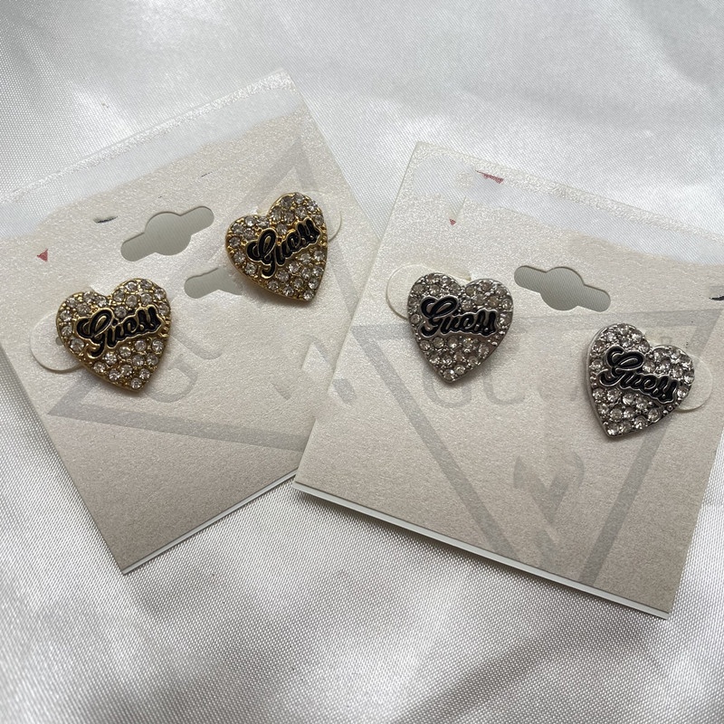 合金欧美女爱心小巧耳钉小众