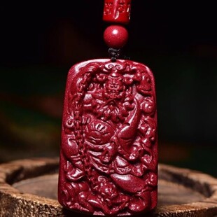 本命年护身符朱砂钟馗吊坠紫金砂平安挂件男女款天师钟馗图吊牌