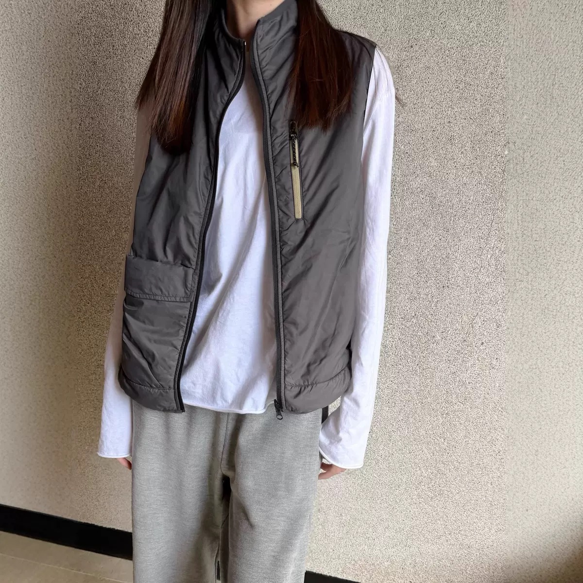 镇店！百搭棉马夹25秋冬轻户外风多口袋轻三防两面穿实用型小马甲