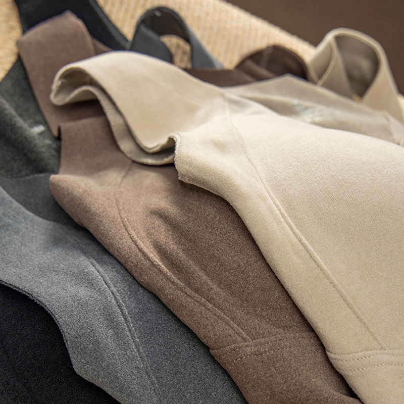 暖冬神器含胸垫V领无痕修身背心