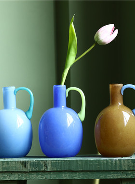 SoftHome北欧室间花瓣花瓶摆件简约客厅餐桌样板房花器插花白菜