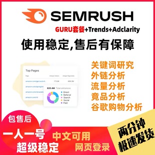 Semrush Business套餐带流量分析 可查询竞争对手信息 seo工具