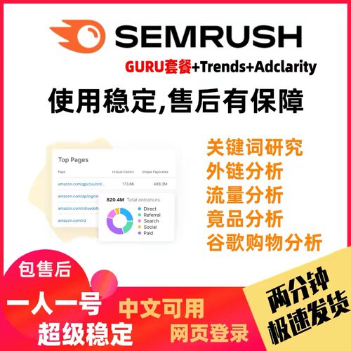 SemrushBusiness流量分析查询