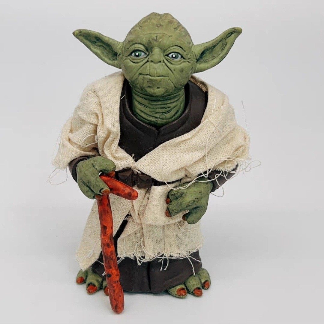 跨境热卖星球大战绝地武士尤达大师真衣服手办模型摆件现货批发