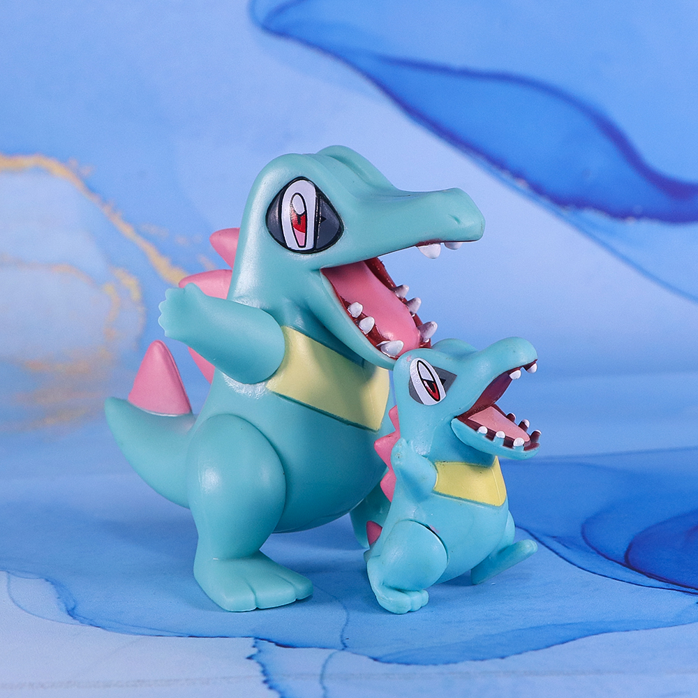 宠物小精灵宝可梦小锯鳄摆件神奇宝贝口袋妖怪手办模型扭蛋玩具