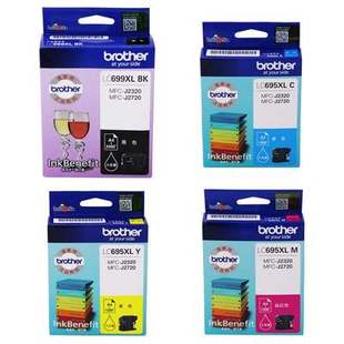 J2720 原装 J2320 LC695XL 打印机墨盒黑彩大容量 兄弟699XL墨盒