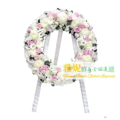 香港丧礼花圈篮白事祭奠速递同城