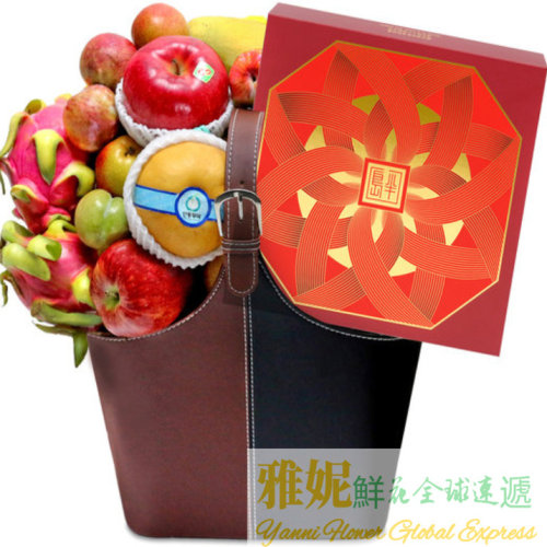 香港水果红酒礼品香槟水果蓝速递