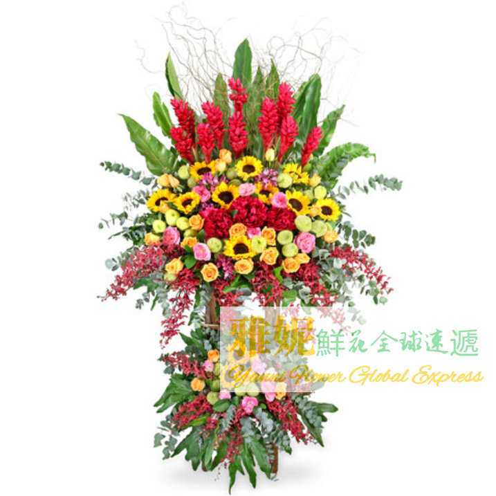 香港本地花店送花同城鮮花速遞開業花籃商務公司祝賀開張鮮花訂購
