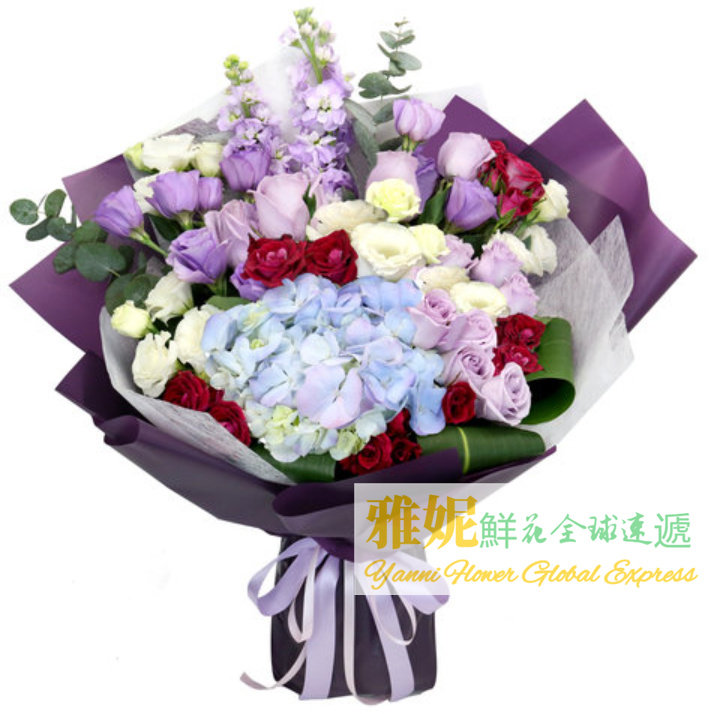 香港鮮花速遞同城快遞訂購生日花束祝福長輩商務花店送花九龍旺角