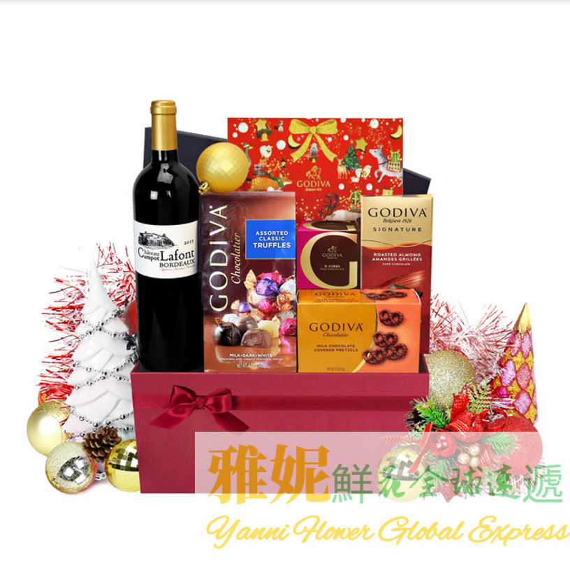 雅妮香港圣诞节礼品蓝速递订购