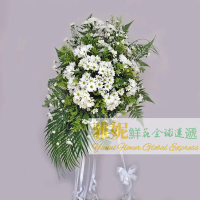 新加坡丧礼花篮圈牌哀思白事速递