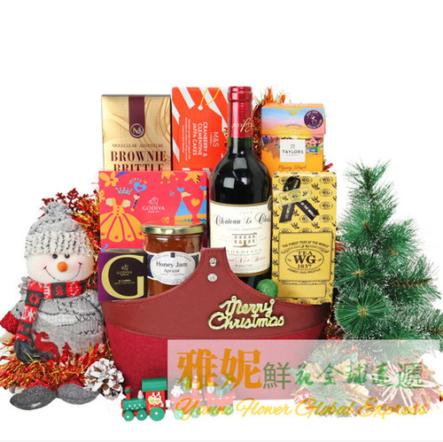香港圣诞节礼品蓝速递订公司送礼