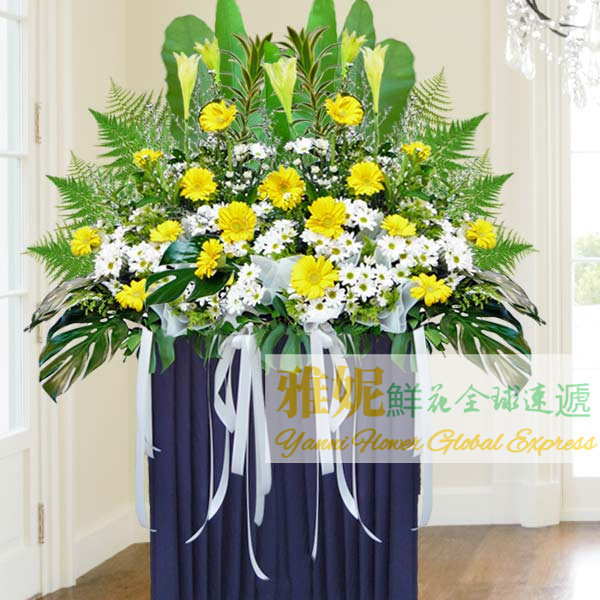 新加坡葬禮花圈花牌哀思喪禮花籃吊唁祭奠喪葬白事死人鮮花速遞訂